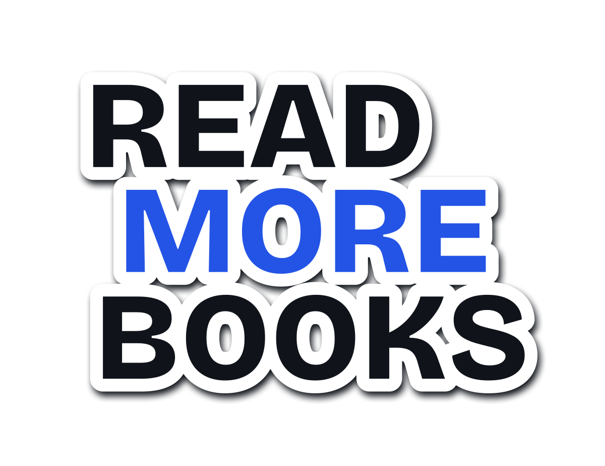 Read More Books die-cut sticker