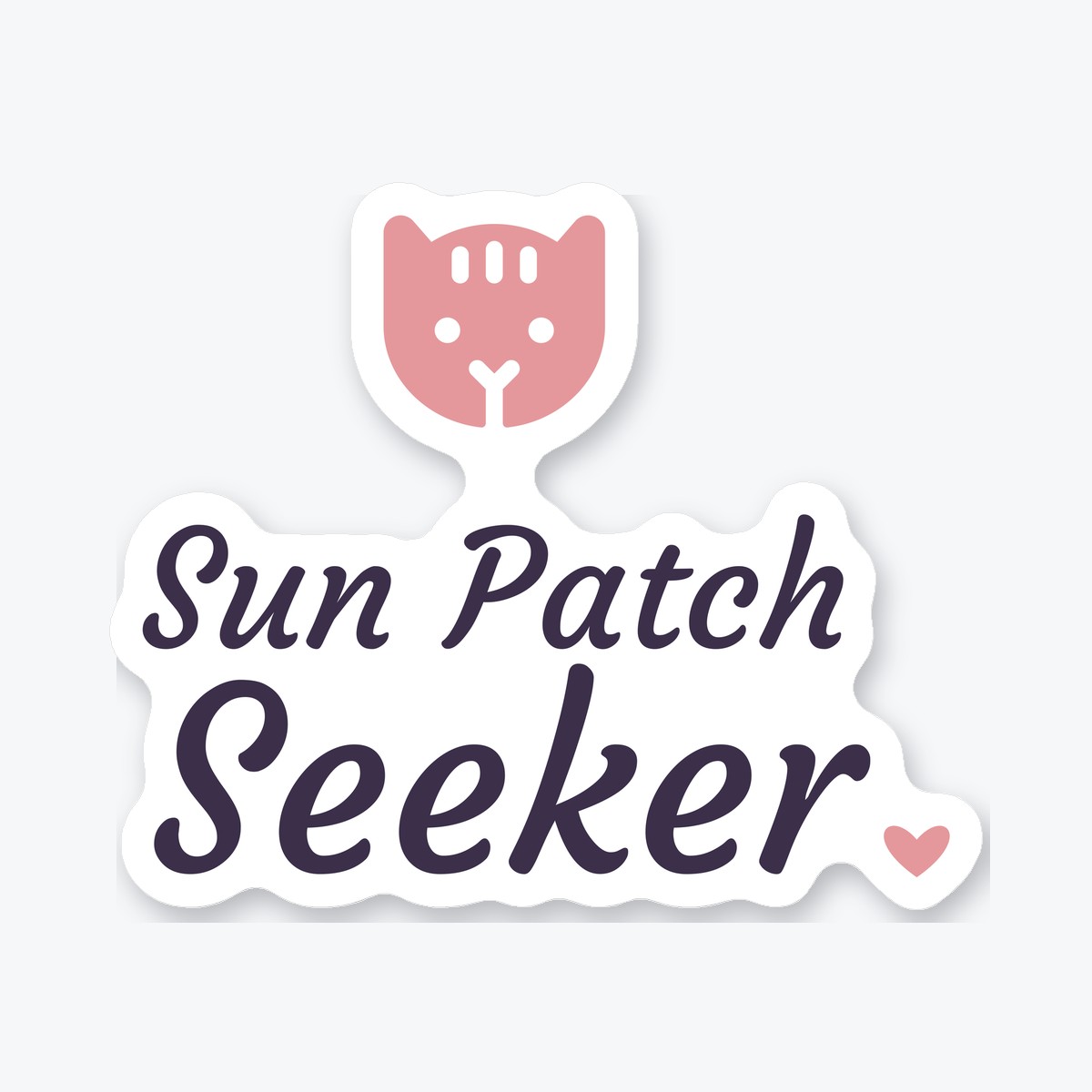Sun Patch Seeker die-cut sticker