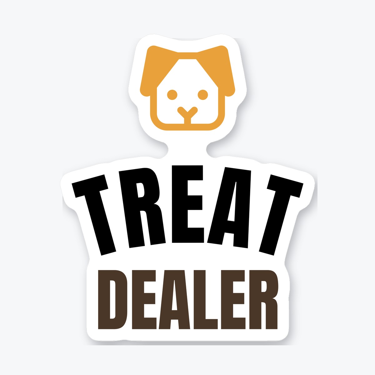 Treat Dealer die-cut sticker