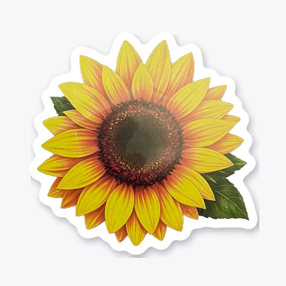 Sunflower Die-Cut Vinyl Sticker die-cut sticker