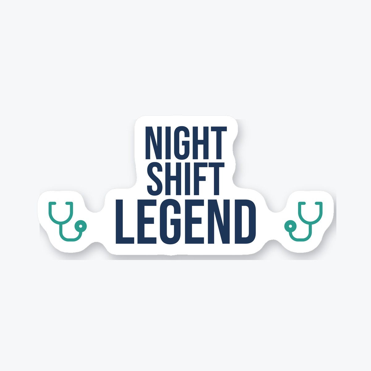 Night Shift Legend die-cut sticker