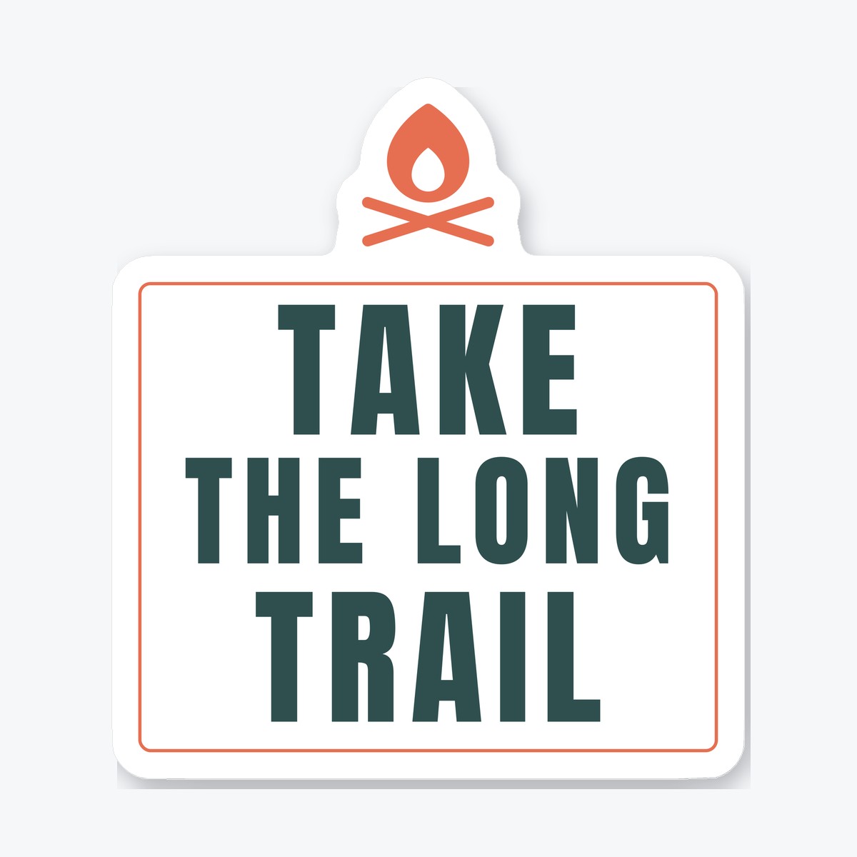 Take the Long Trail die-cut sticker