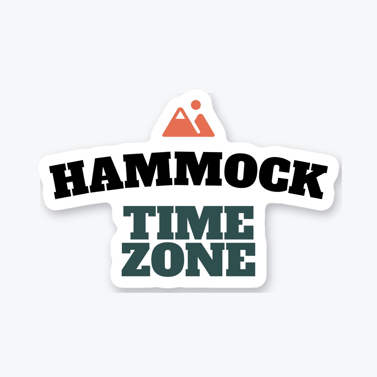 Hammock Time Zone die-cut sticker